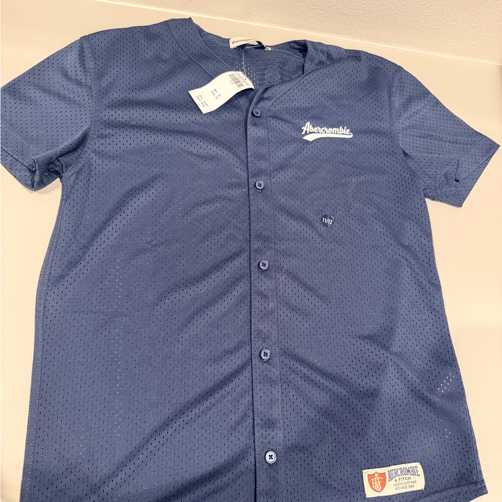 Abercrombie & Fitch Navy Jersey Shirt